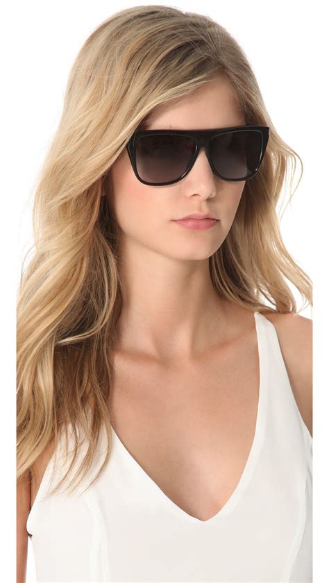 ysl glasses for women|saint laurent flat top sunglasses.